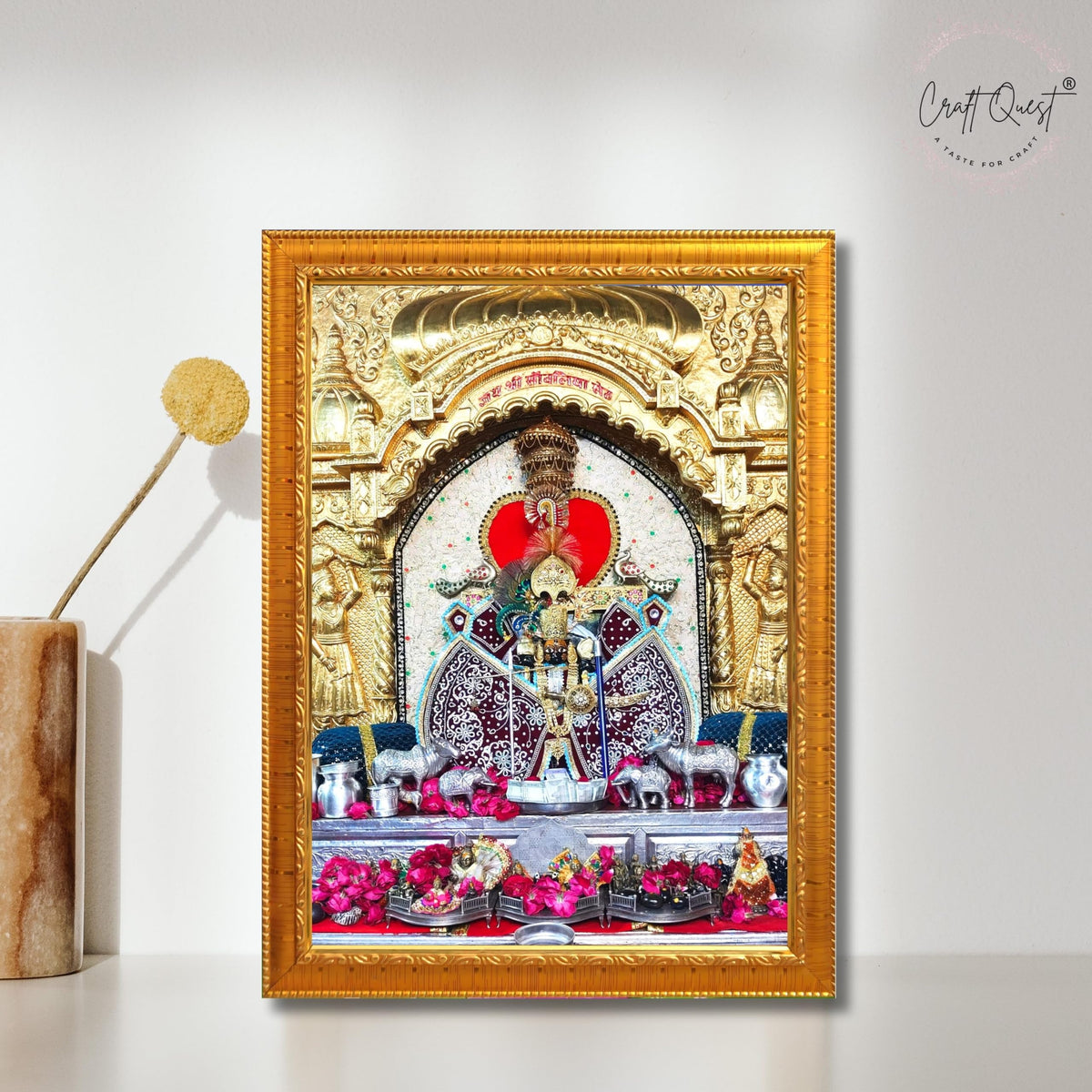 CRAFT QUEST Shree Sanwaliya Seth Shringaar Darshan Religious Photo Frame