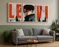 VENUXE ARTS Set Of 3 Anime Characters Wall Framed |Anime Characters Framed Poster for Living Room Bedroom Gaming Room Studio Wall Decor