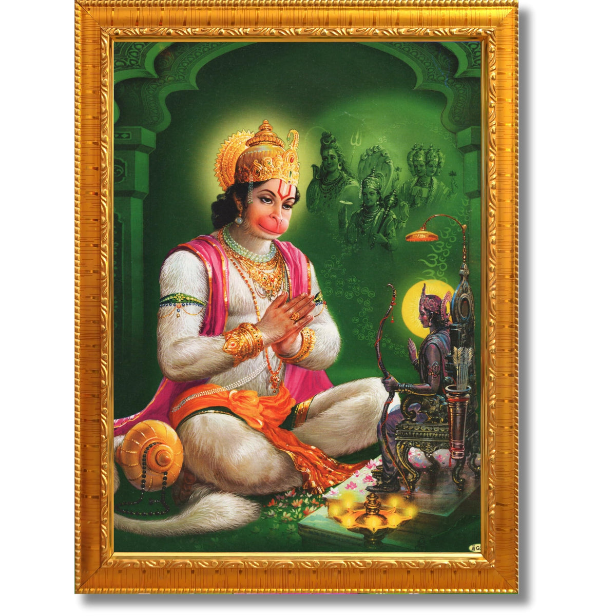 CRAFT QUEST Hanuman JI | Bajrangbali Religious Photo frame home decorative