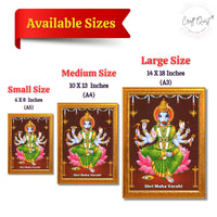 CRAFT QUEST Varahi Amman Devi Religious Photo Frame With Acrylic Glass, Religious Frame Painting