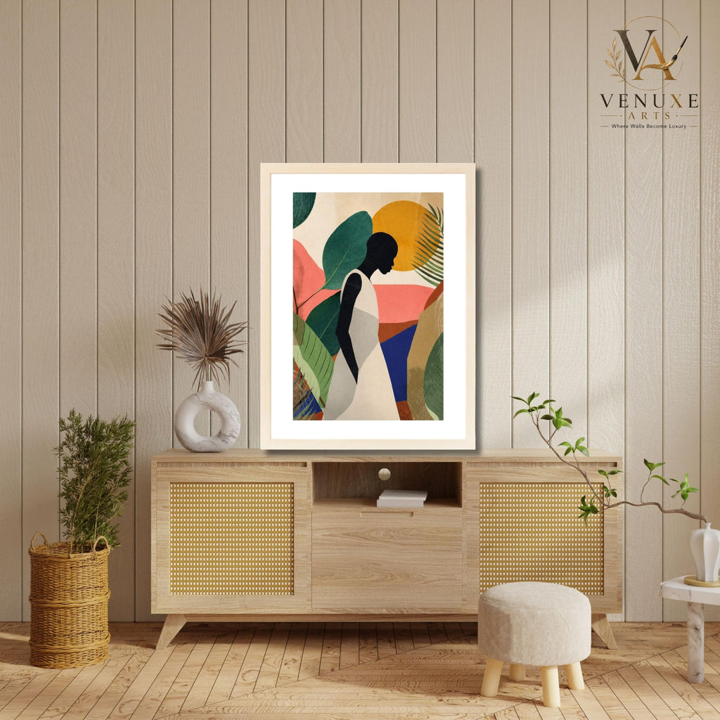 VENUXE ARTS Womens Contemporary Wall Art Posters for Home, Office, Study & Bedroom | Ready to Hang Framed Wall Decor | Positive Quote Prints | Gift for Friends & Family