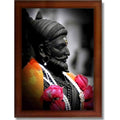 CRAFT QUEST Chattrapati Shivaji Maharaj Wall Painting With Acrylic Sheet | For Living, Pooja Room | Home Decoration Item | Best Gifting Option