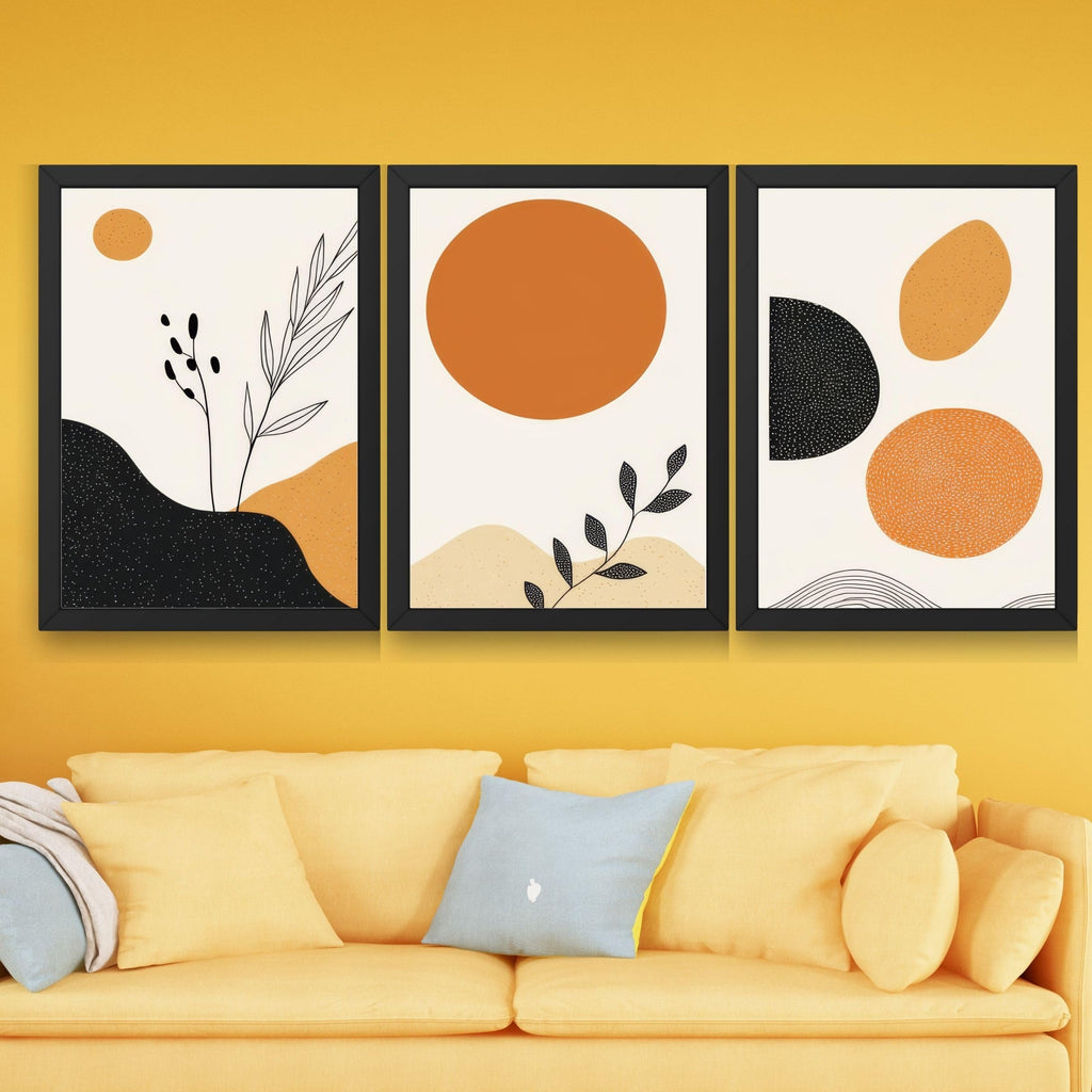 CRAFT QUEST Wood Painting For Wall Decoration - Modern Art Wall Decor Framed Painting For Living Room, Bedroom - Framed Wall Posters/Paintings With Frame