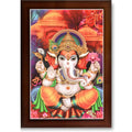 CRAFT QUEST Lord Ganesha Ganesh Ganpati Ganapathi Hanging Wall Painting Framed Home Decor