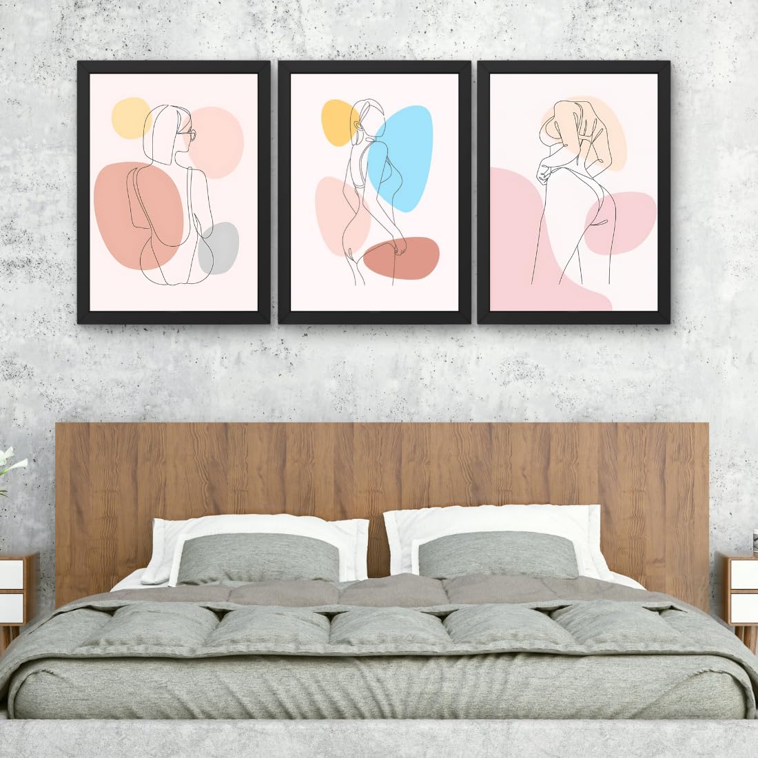 CRAFT QUEST Set of 3 Sexy Art Prints | EROTIC Wall Art & Pop Art Wall Decor & Painting, Wall Decor & Poster | Makeup Room Decor Framed (10 X 14 Inches)