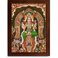 CRAFT QUEST Karumariamman Karu Mariamman Karumari Amman Wall Photo Frame | South God Picture Frame for Home, Office, Temple & Gifting, Decor