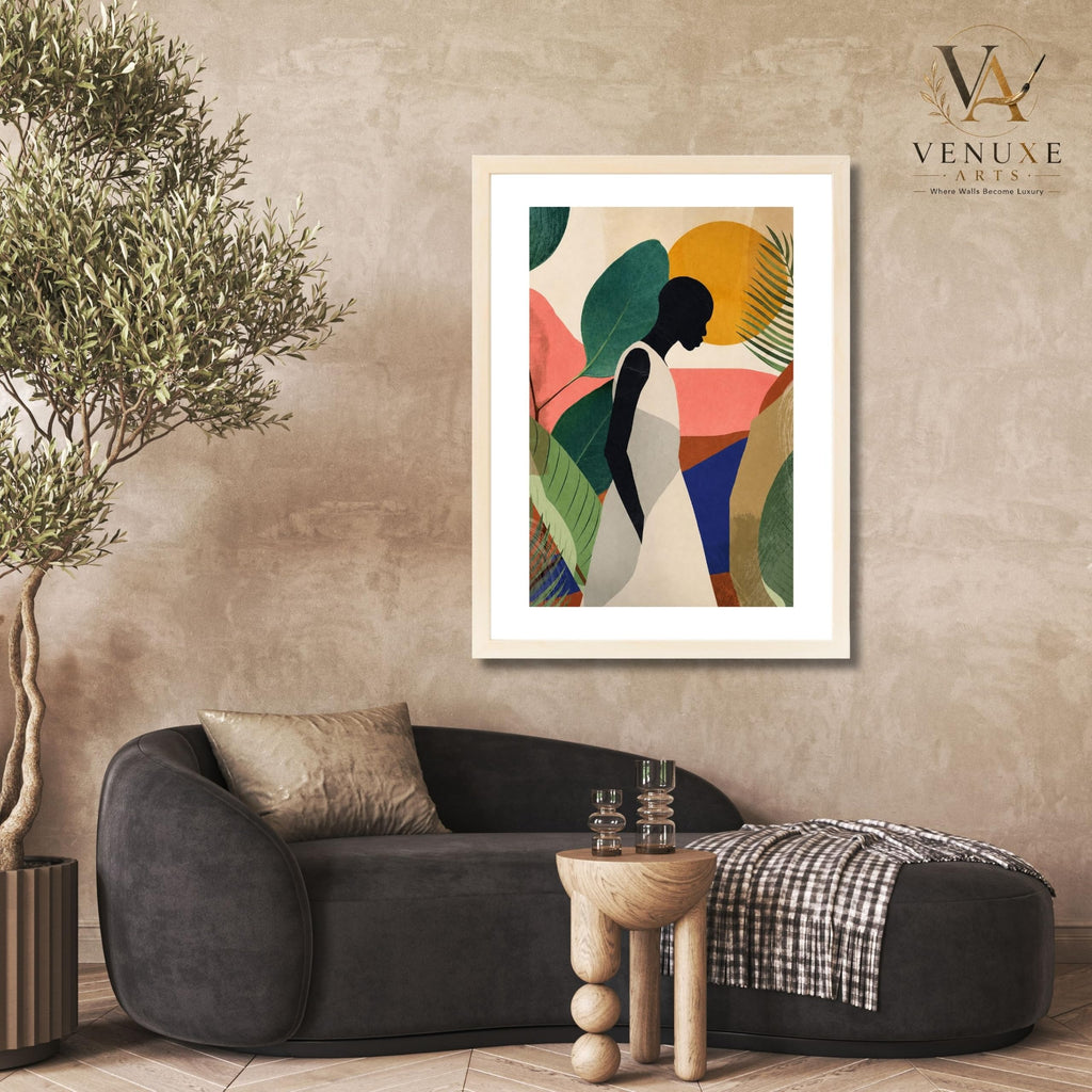 VENUXE ARTS Womens Contemporary Wall Art Posters for Home, Office, Study & Bedroom | Ready to Hang Framed Wall Decor | Positive Quote Prints | Gift for Friends & Family