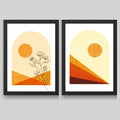 CRAFT QUEST 2 Piece Set of Wall Art poster Frame Painting for Wall Decoration With Acrylic Glass, for living room,Home, Restraunt, Office