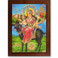 CRAFT QUEST Meldi Maa Meldima Mata Ji Devi Mataji Ma Wall Painting Framed Home Decor
