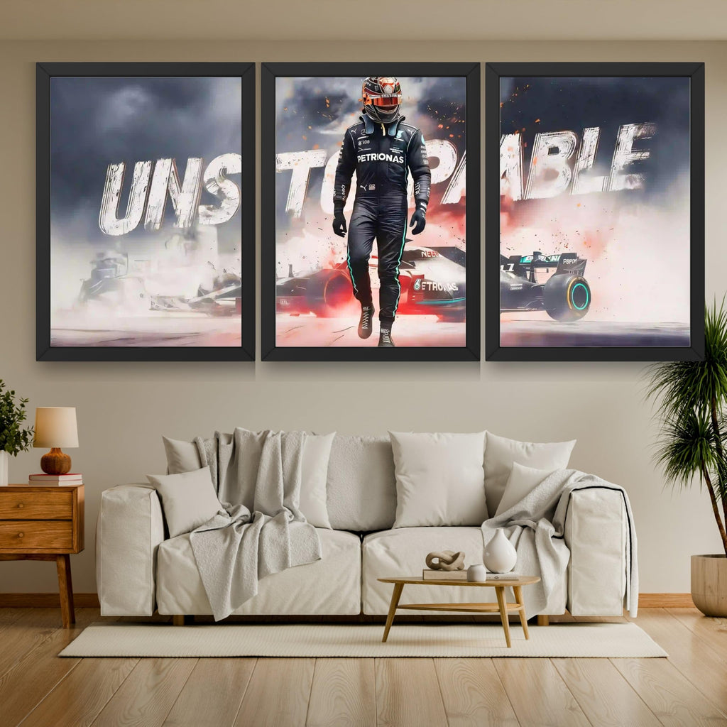 VENUXE ARTS Set Of 3 Big Sports Cars Framed Posters Gift Items for Boys Room Wall Decoration Bedroom Living Room Office Studio Décor | Car Poster Frame for Wall Décor