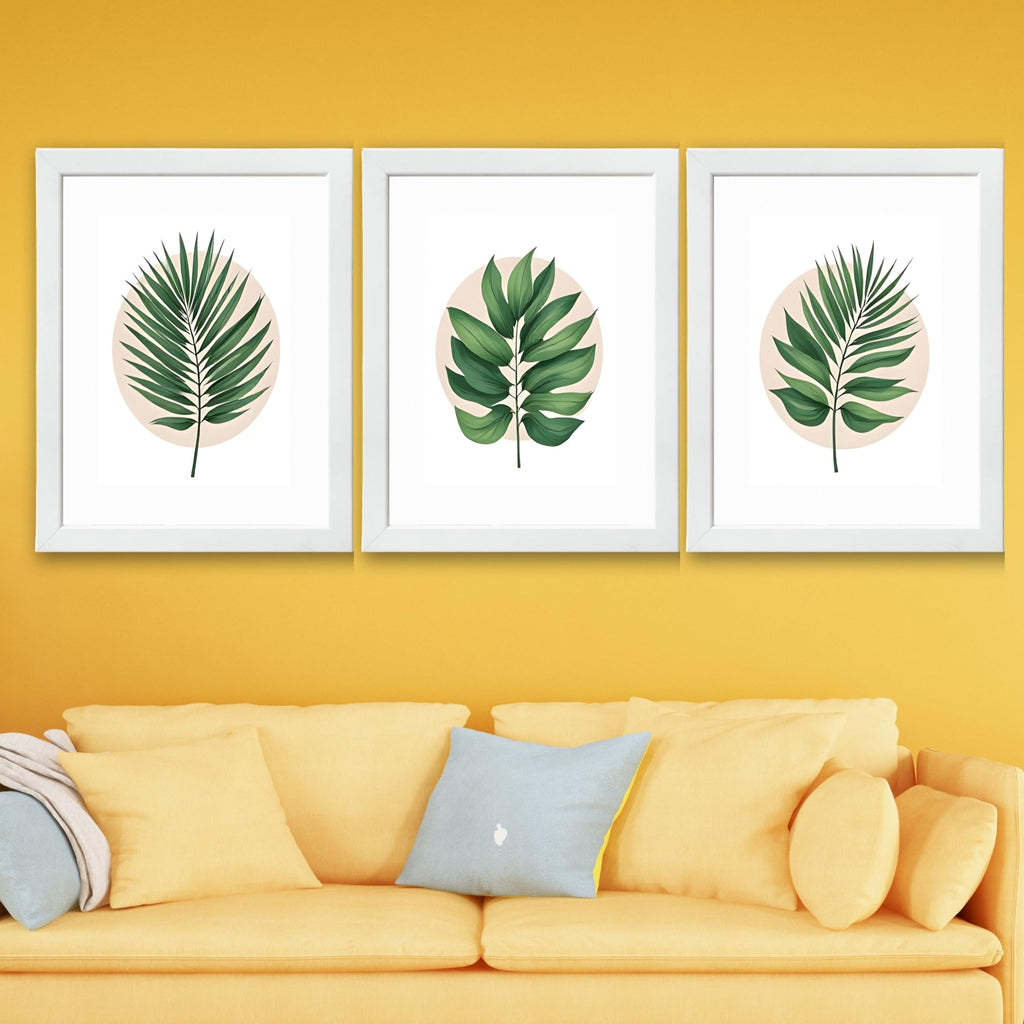 CRAFT QUEST Wall Art Decor Paintings | Set of 3 FLORAL Wall Art Frames for Home Decoration | Ideal for Living Room, Bedroom & Offices