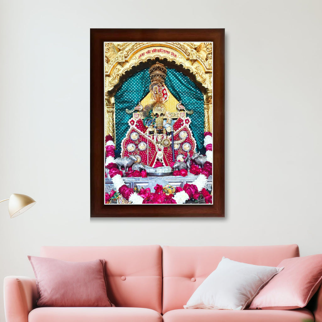 CRAFT QUEST Shree Sanwaliya Seth Shringaar Darshan Religious Photo Frame