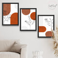 CRAFT QUEST Wall Art Decor Paintings | Set of 3 Abstract Wall Art Frames for Home Decoration | Ideal for Living Room, Bedroom & Offices