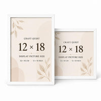 CRAFT QUEST 4X6 Inch Size synthetic Wall Mount Photo frames Single For Home Decoration, Living Room, Office Decoration (Natural, Set of 1)