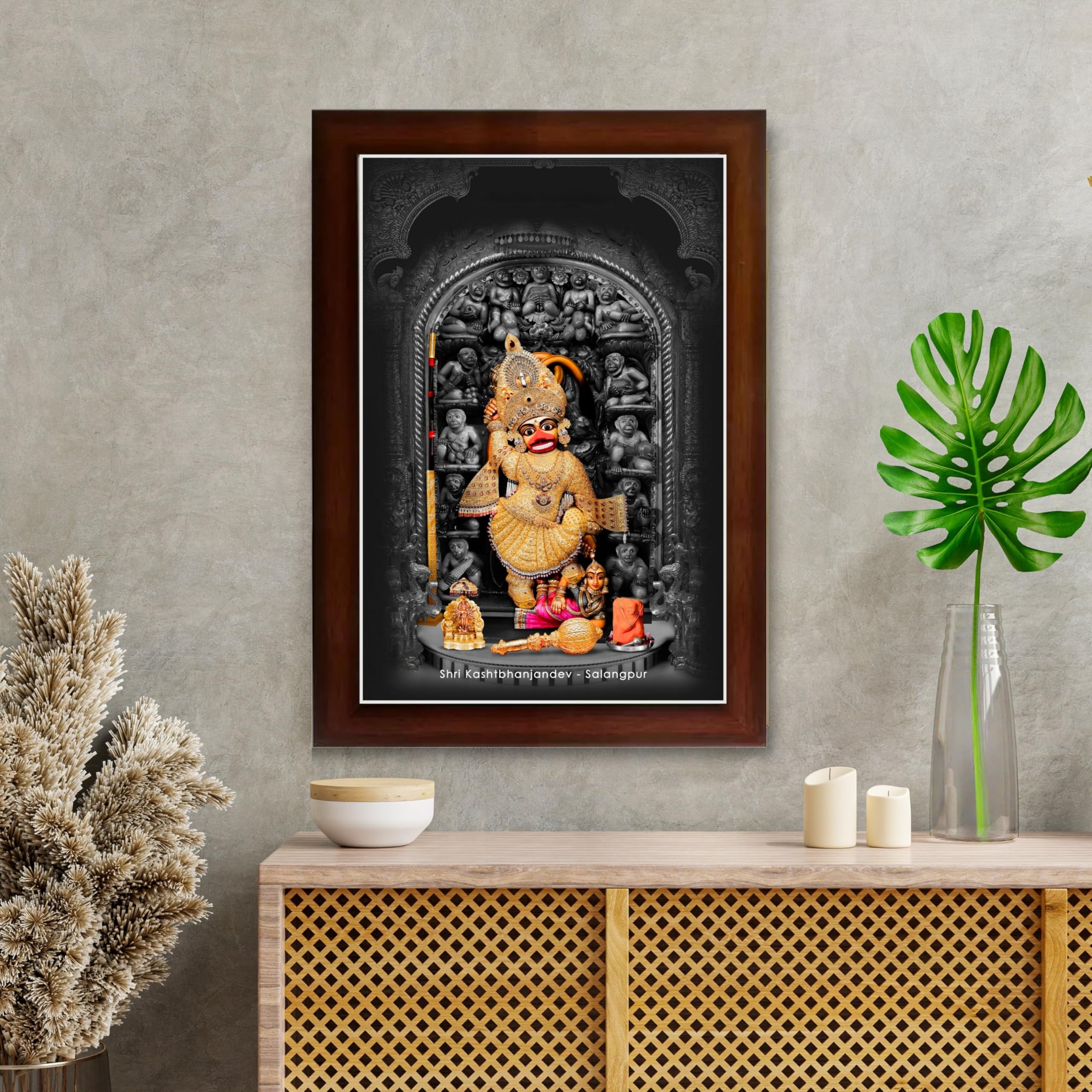 CRAFT QUEST Shree Kashtbhanjan dev salangpur dham photo frame