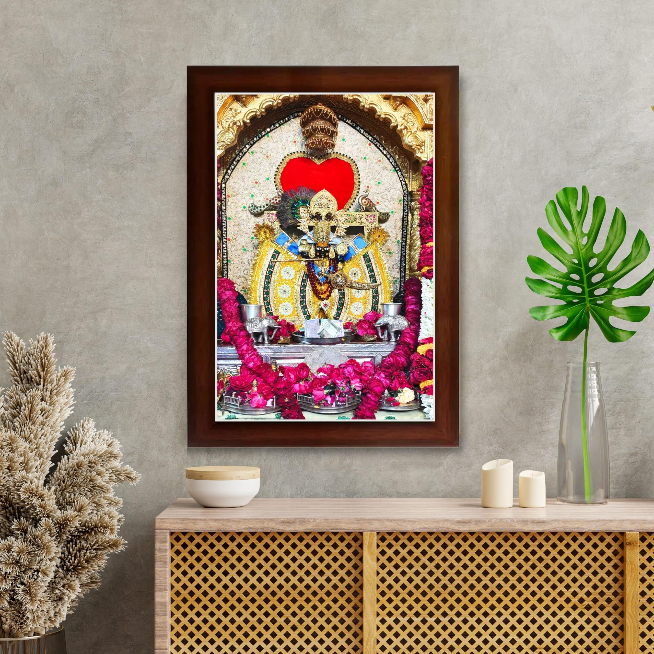 CRAFT QUEST Shree Sanwaliya Seth Shringaar Darshan Religious Photo Frame