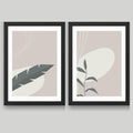 CRAFT QUEST 2 Piece Set of Nature Inspired Wall Art poster Frame Painting for Wall Decoration With Acrylic Glass, living room, Home, Restraunt, Office