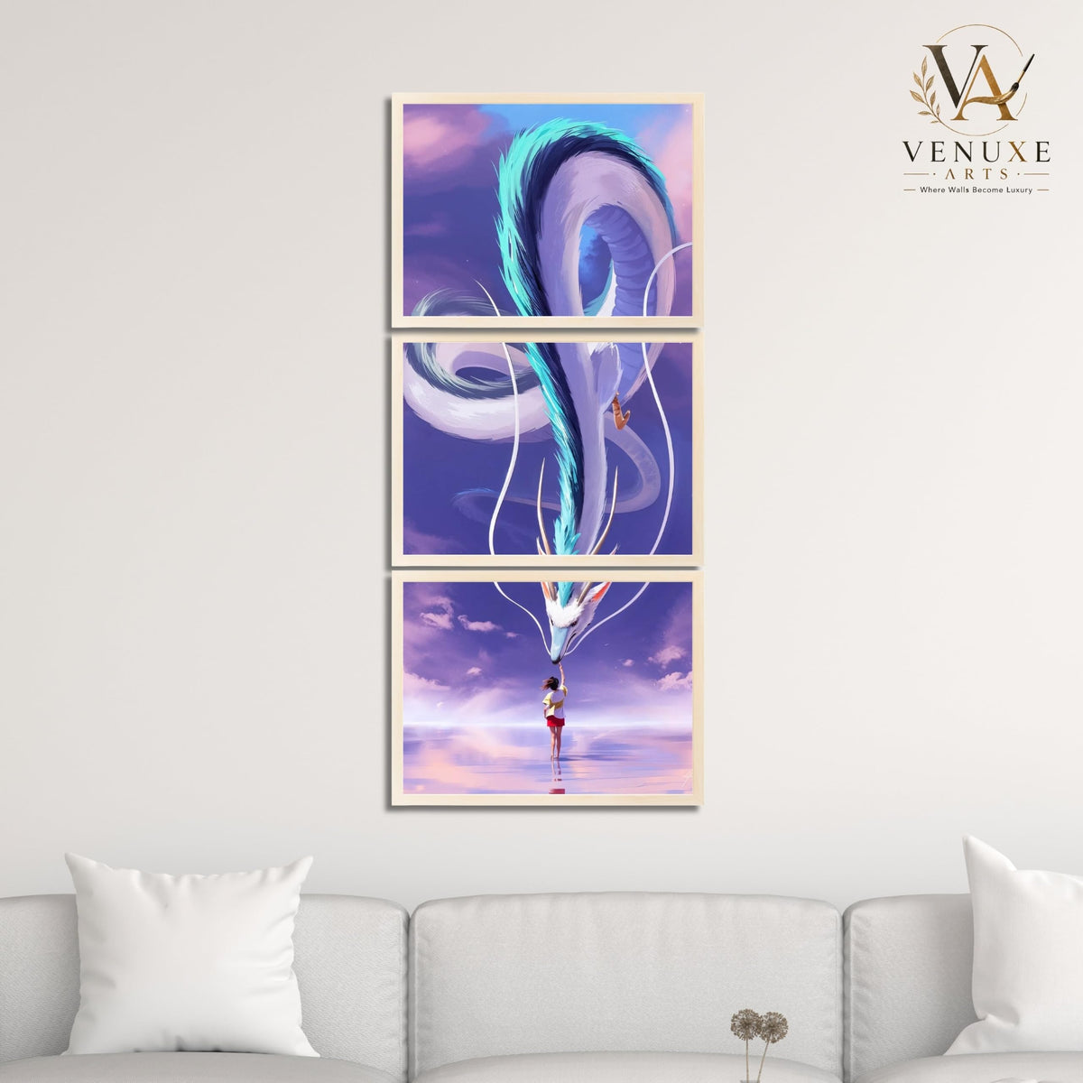 VENUXE ARTS Set Of 3 Anime Characters Wall Framed |Anime Characters Framed Poster for Living Room Bedroom Gaming Room Studio Wall Decor