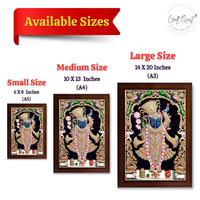 CRAFT QUEST Shrinathji Photo with Frame | Shreenathji Photo with Frame Religious Framed Painting