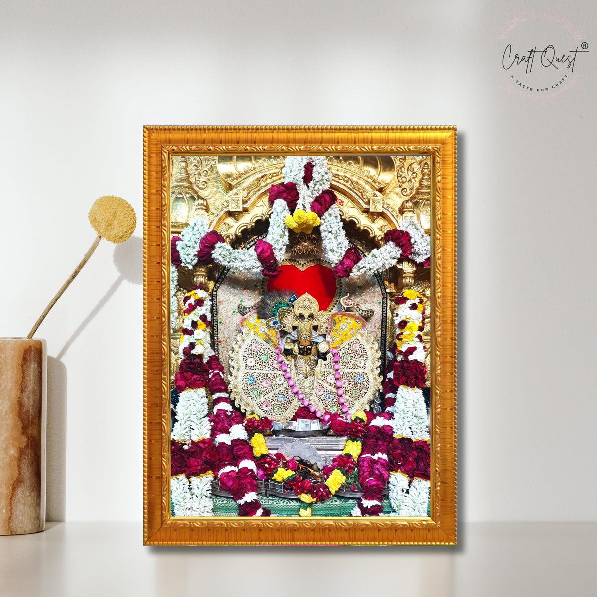 CRAFT QUEST Shri Sanwaliya Seth Shringaar Darshan Religious Photo Frame