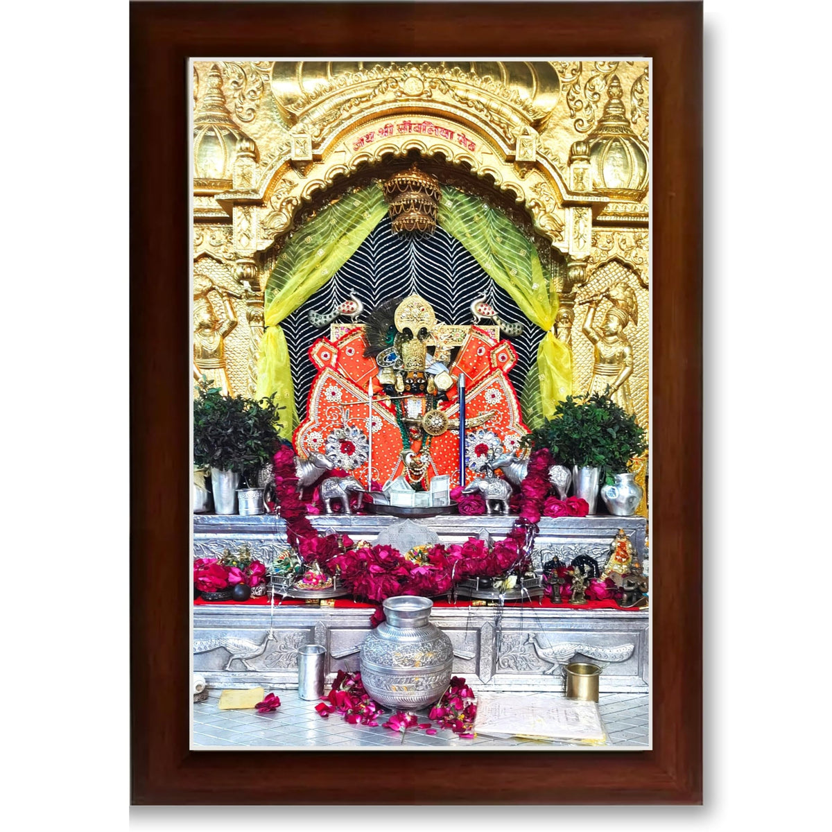 CRAFT QUEST Shree Sanwaliya Seth Shringaar Darshan Religious Photo Frame