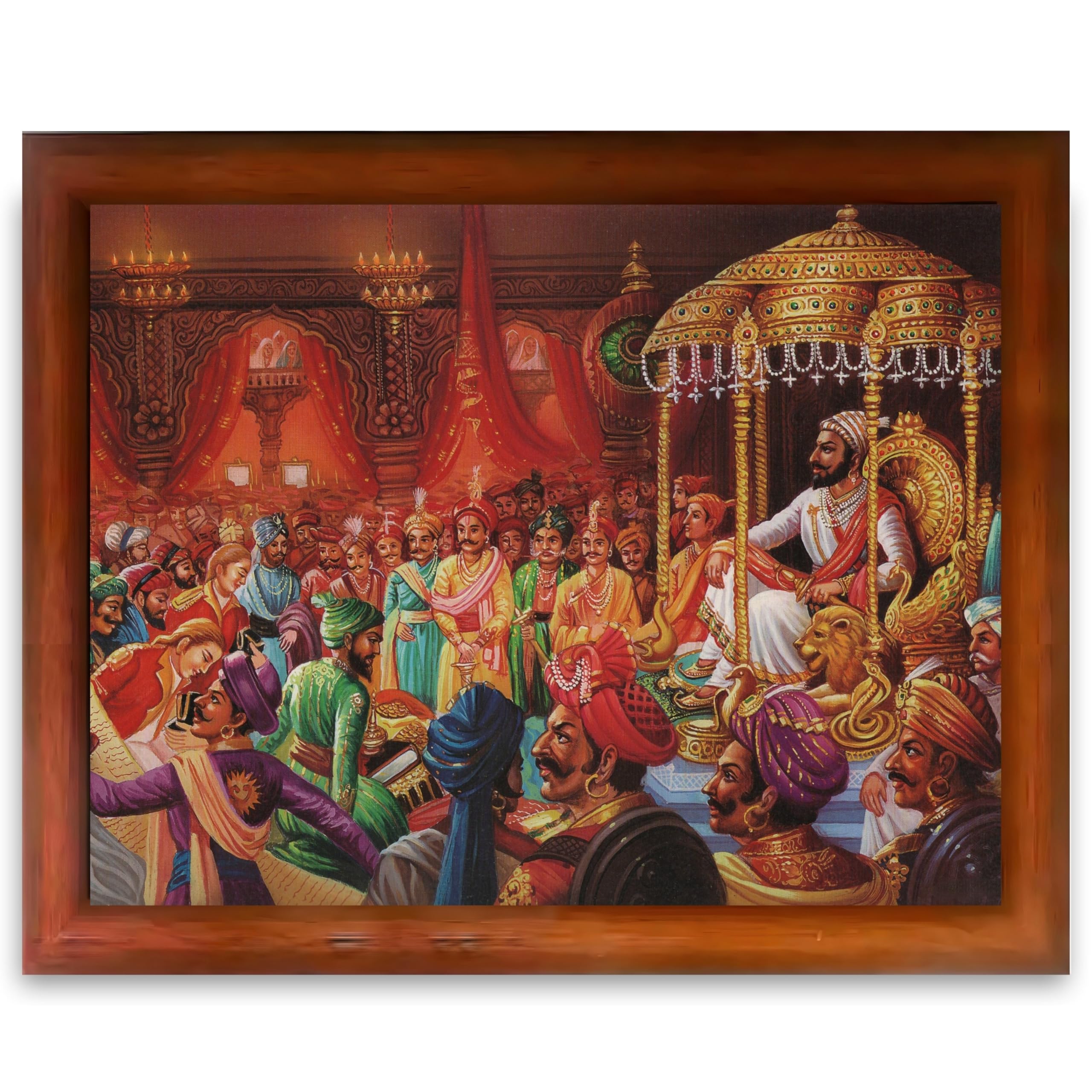 CRAFT QUEST Chattrapati Shivaji Maharaj Wall Photo Frame | For Living, Pooja Room | Home Decoration Item | Best Gifting Option