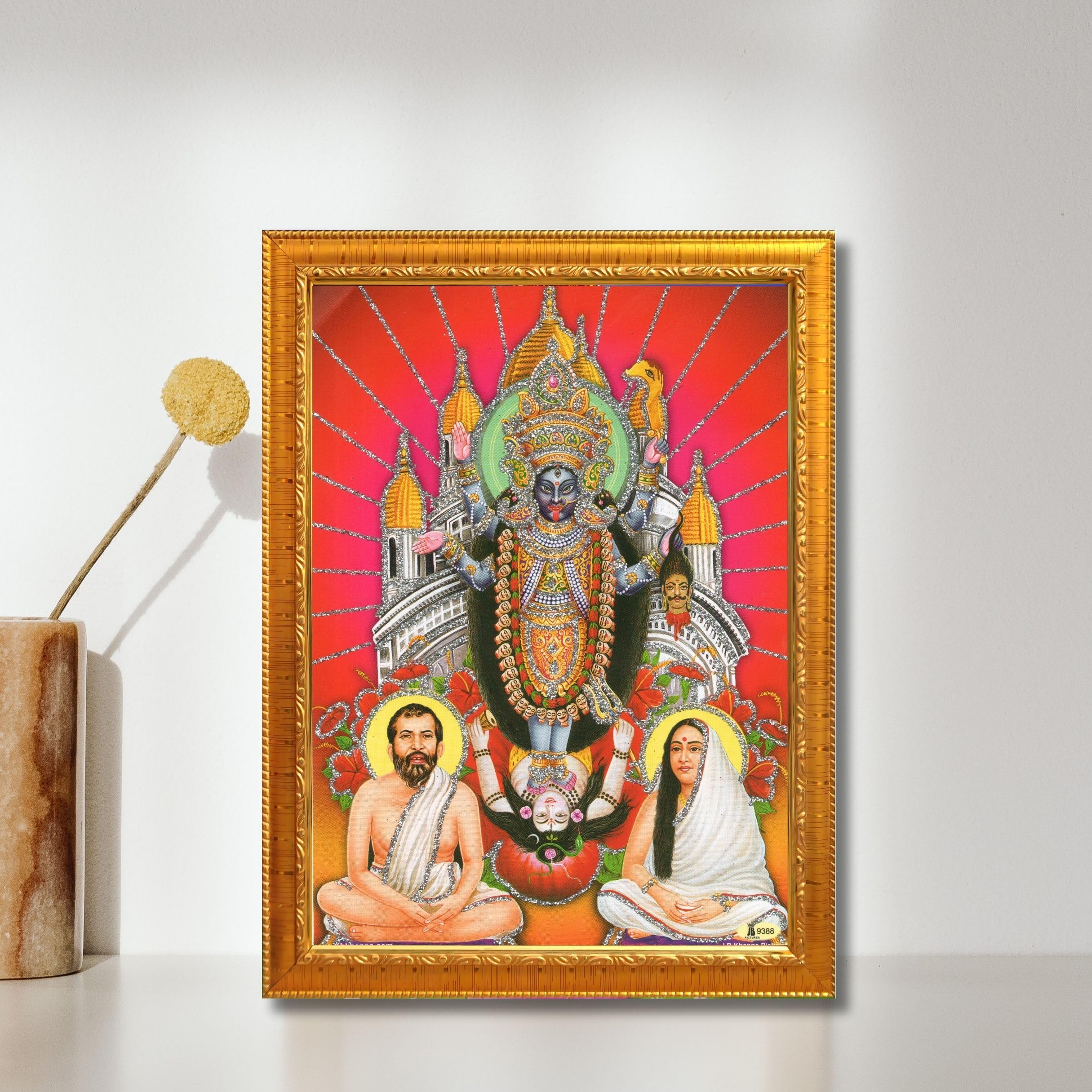 CRAFT QUEST Kali Mata photo with frame, God Religious Framed With Acrylic Glass