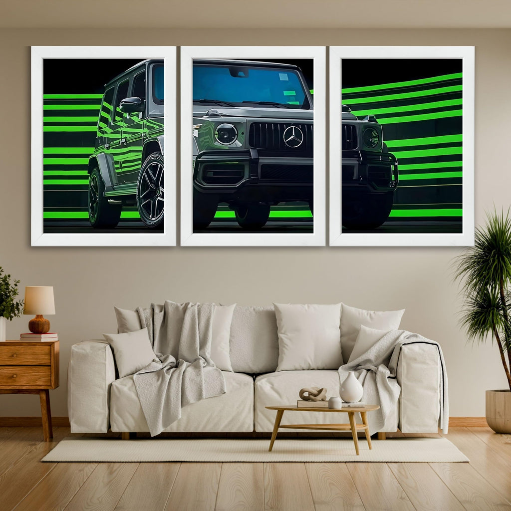 VENUXE ARTS Set Of 3 Big Sports Cars Framed Posters Gift Items for Boys Room Wall Decoration Bedroom Living Room Office Studio Décor | Car Poster Frame for Wall Décor