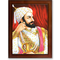 CRAFT QUEST Shivaji Chhatrapati Maharaj Wall Photo Frame | For Living, Pooja Room | Home Decoration Item | Best Gifting Option