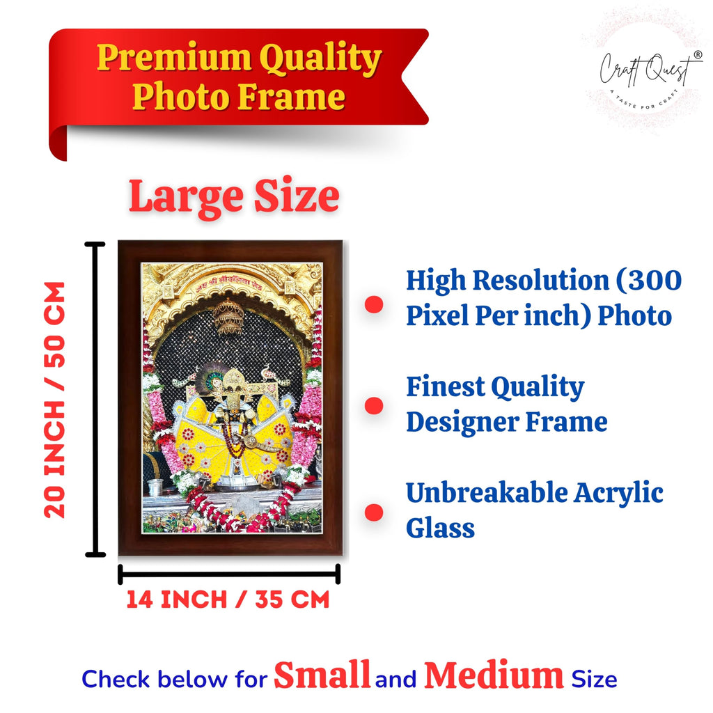 CRAFT QUEST Shree Sanwaliya Seth Shringaar Darshan Religious Photo Frame