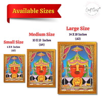CRAFT QUEST Renuka mata Wooden Photo Frame With Acrylic Sheet For Worship/Pooja