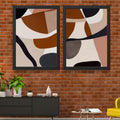 CRAFT QUEST Set of 2 piece Wall Art poster Frame Painting for Wall Decor With Acrylic Glass, living room, Home Office, Restraunt