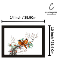CRAFT QUEST Abstract Modern Art Poster Frame for Home & Office Wall Decoration - Portrait, Wall Display (Black, 14x10 Inch Frame with Art Print)