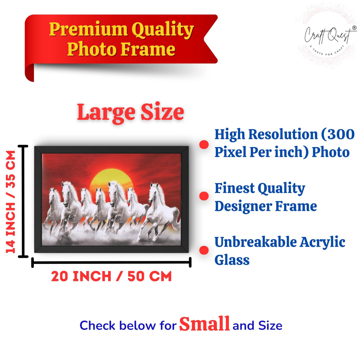 CRAFT QUEST Horse Photo frame