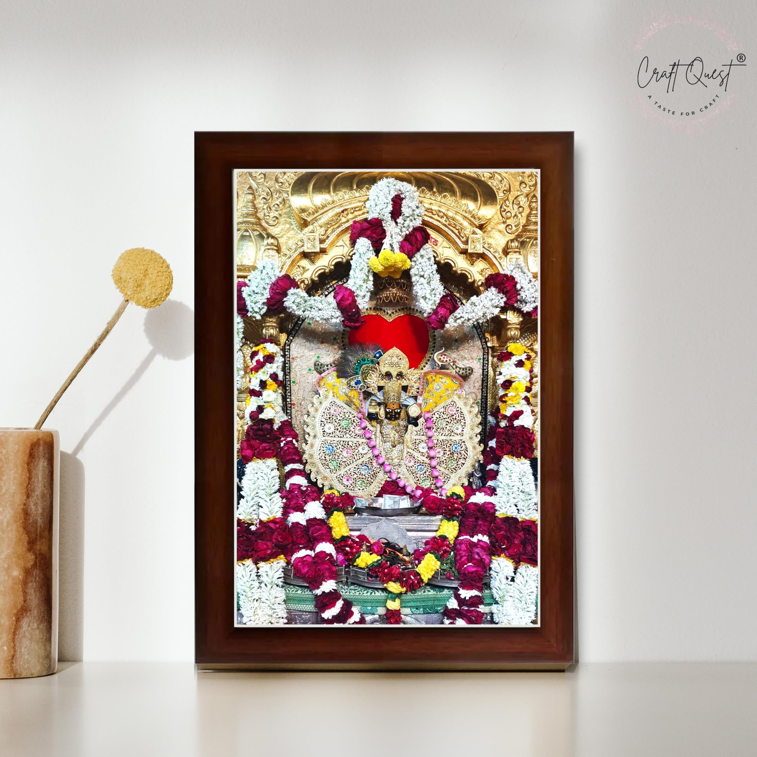 CRAFT QUEST Shri Sanwaliya Seth Shringaar Darshan Religious Photo Frame