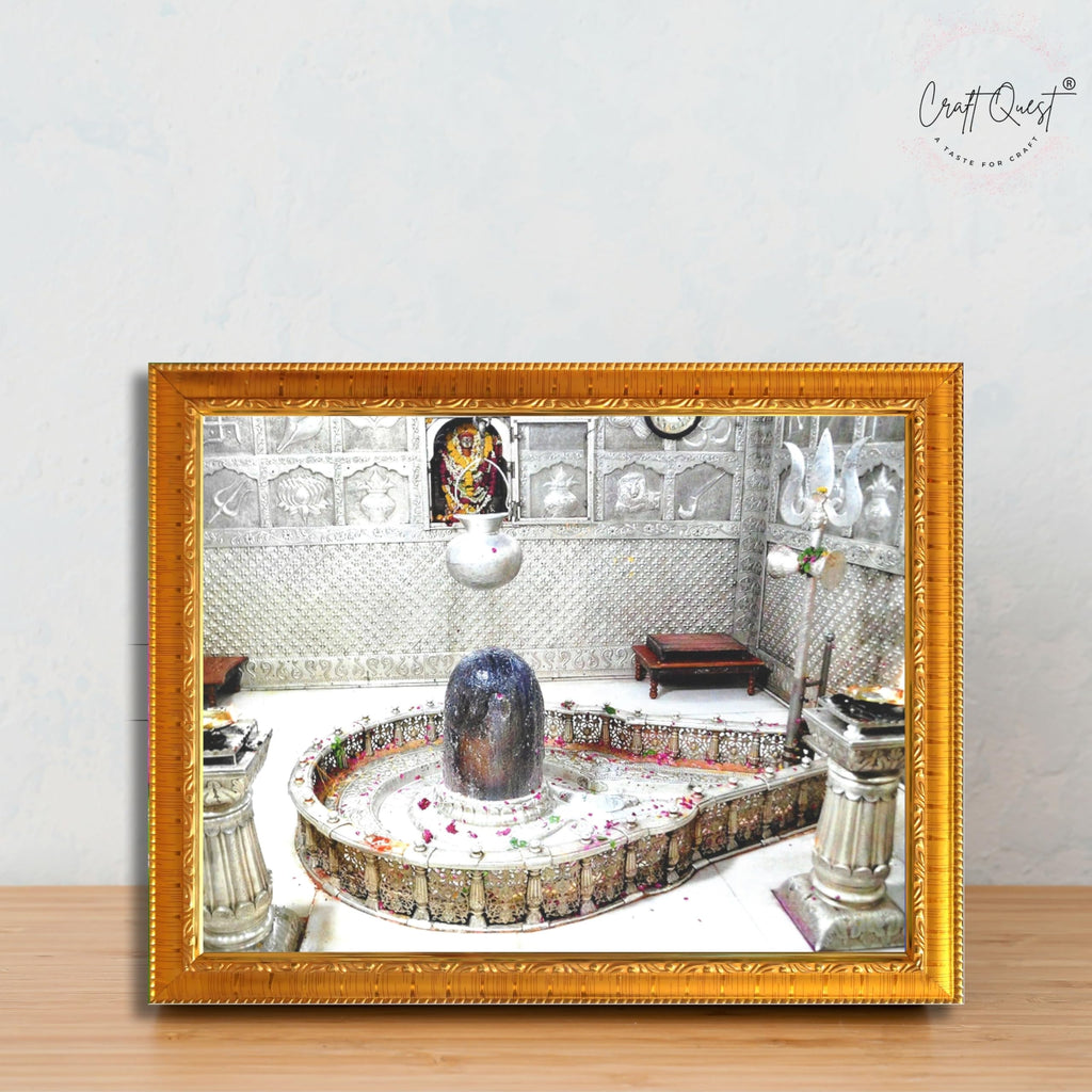 CRAFT QUEST Mahakal Shivling Photo Frame Shiv Mahadev Shiva Bholenath Mahakal Photo Frame, Religious Photo Frame