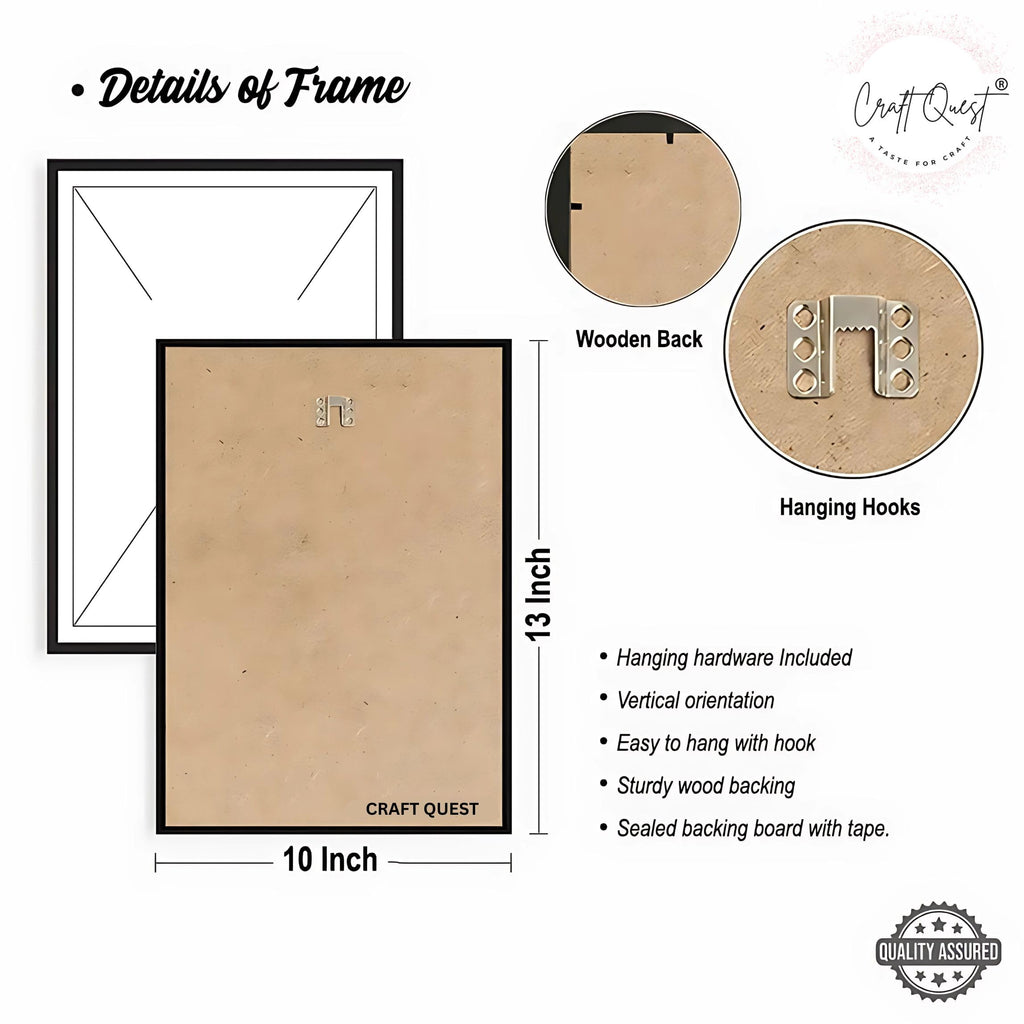 CRAFT QUEST Chhatrapati Shivaji Maharaj photo frame Home Decorative items with synthetic frame