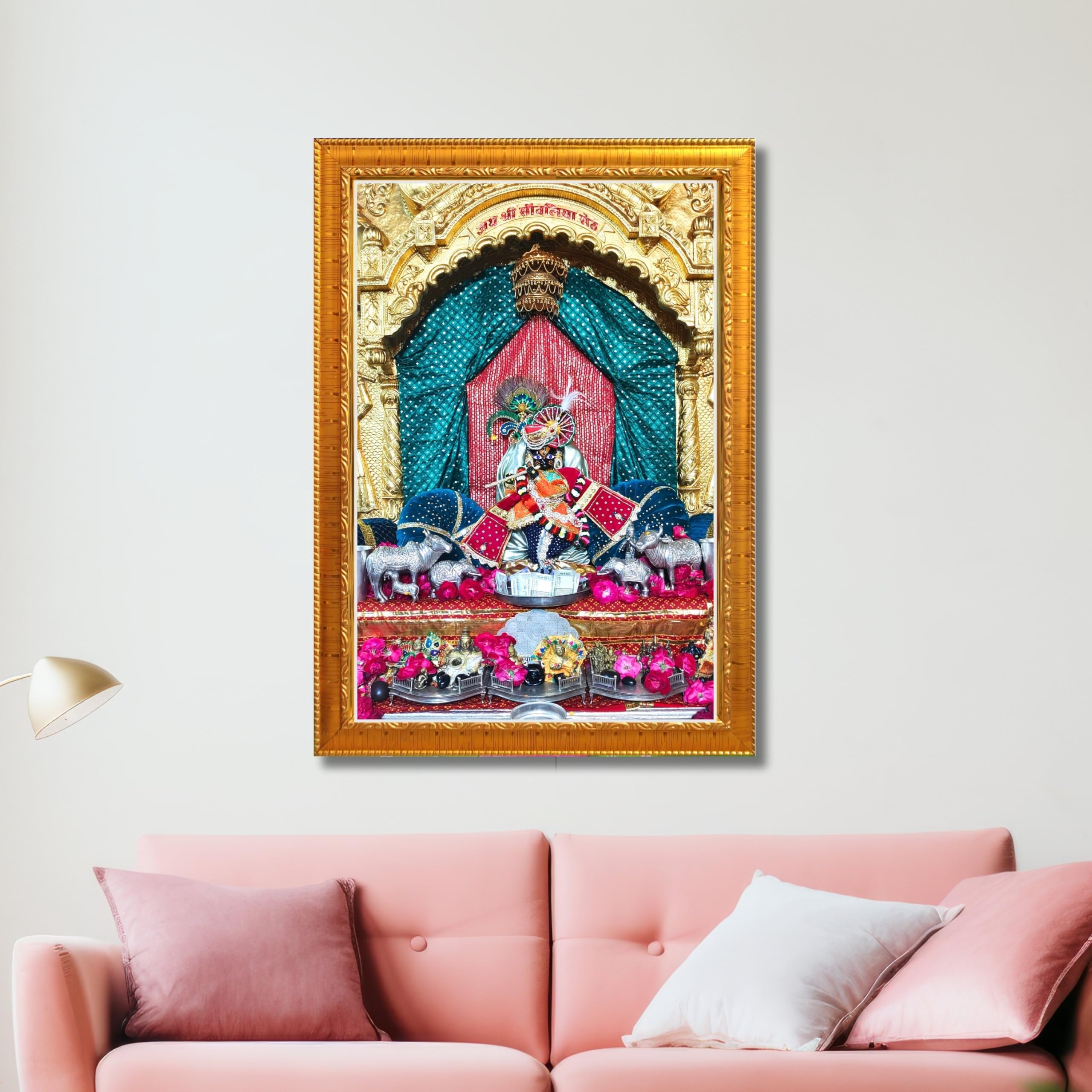 CRAFT QUEST Shree Sanwaliya Seth Shringaar Darshan Religious Photo Frame