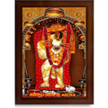 CRAFT QUEST Mehndipur balaji Hanuman | Bajrangbali Religious Photo with frame for Home Decorative Item