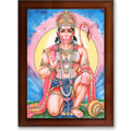 CRAFT QUEST Hanuman JI | Bajrangbali Religious Photo frame Decorative Item Synthetic frame