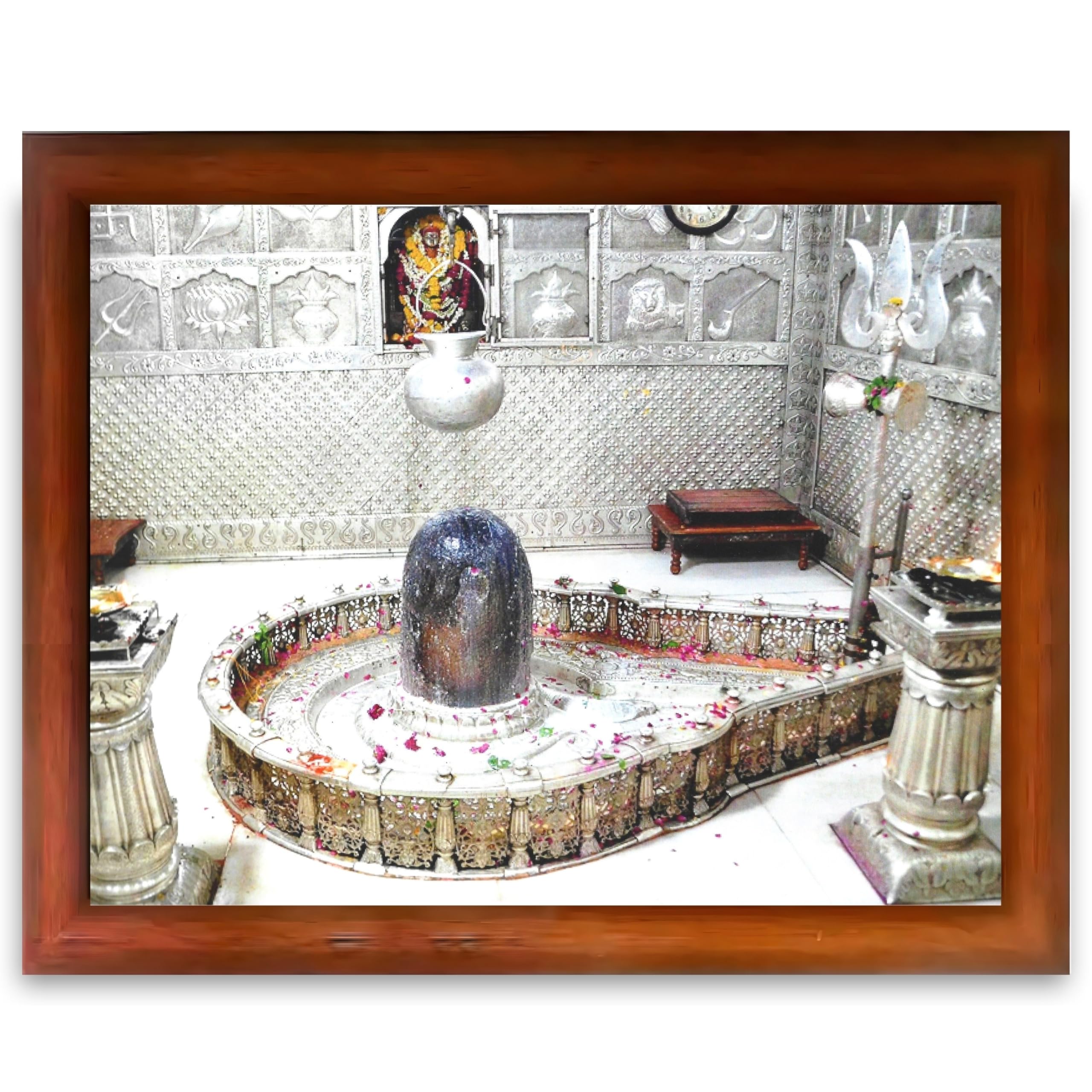CRAFT QUEST Mahakal Shivling Photo Frame Shiv Mahadev Shiva Bholenath Mahakal Photo Frame, Religious Photo Frame