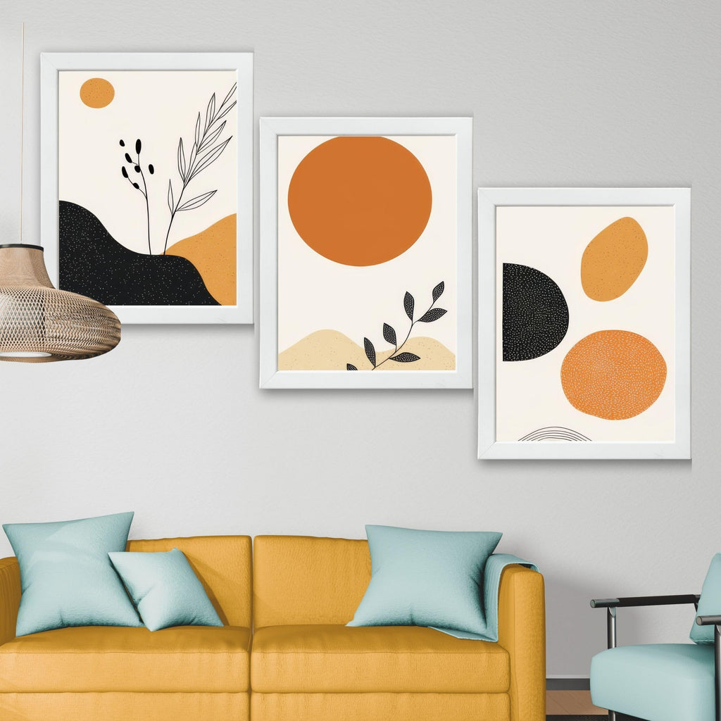 CRAFT QUEST Wood Painting For Wall Decoration - Modern Art Wall Decor Framed Painting For Living Room, Bedroom - Framed Wall Posters/Paintings With Frame