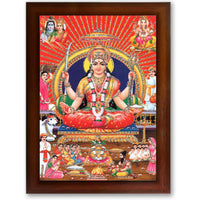 CRAFT QUEST Santoshi MataJi Color Photo Frame for Home Temple Pooja and Devotional Gift Item