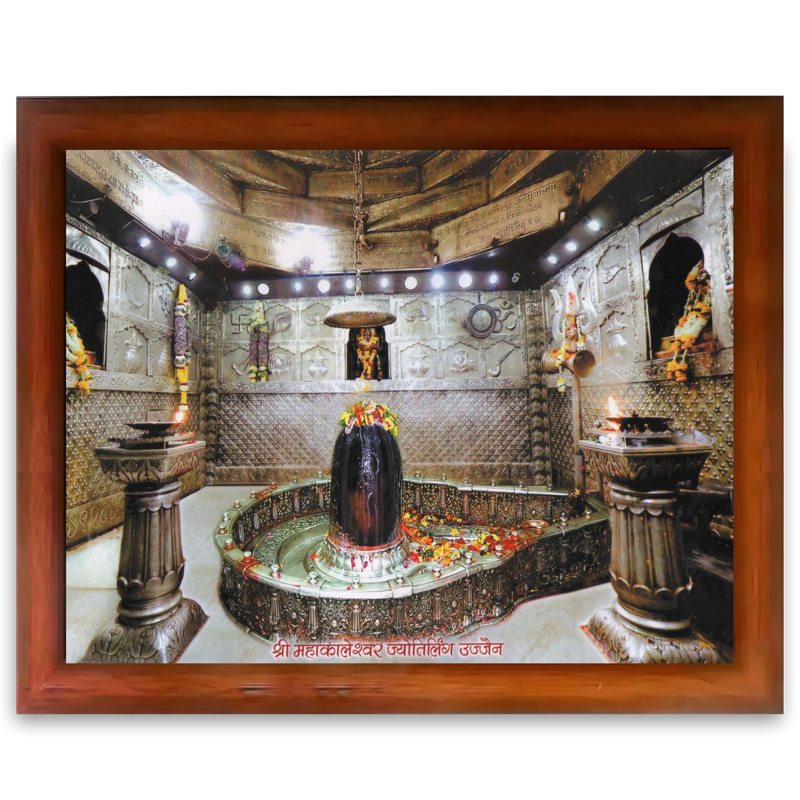 CRAFT QUEST Mahakal Shivling Photo Frame Shiv Ujjain Mahakaleshwar Bholenath Mahakal Photo Frame, Religious Photo Frame