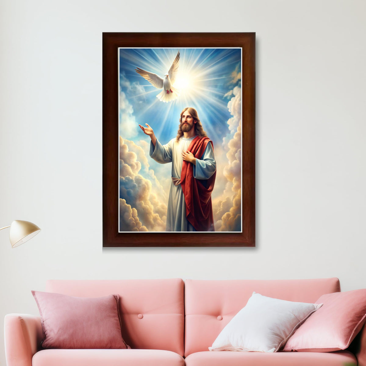 CRAFT QUEST Lord Jesus Christ Christmas Photo Frame Decor For Wall/Table/Room
