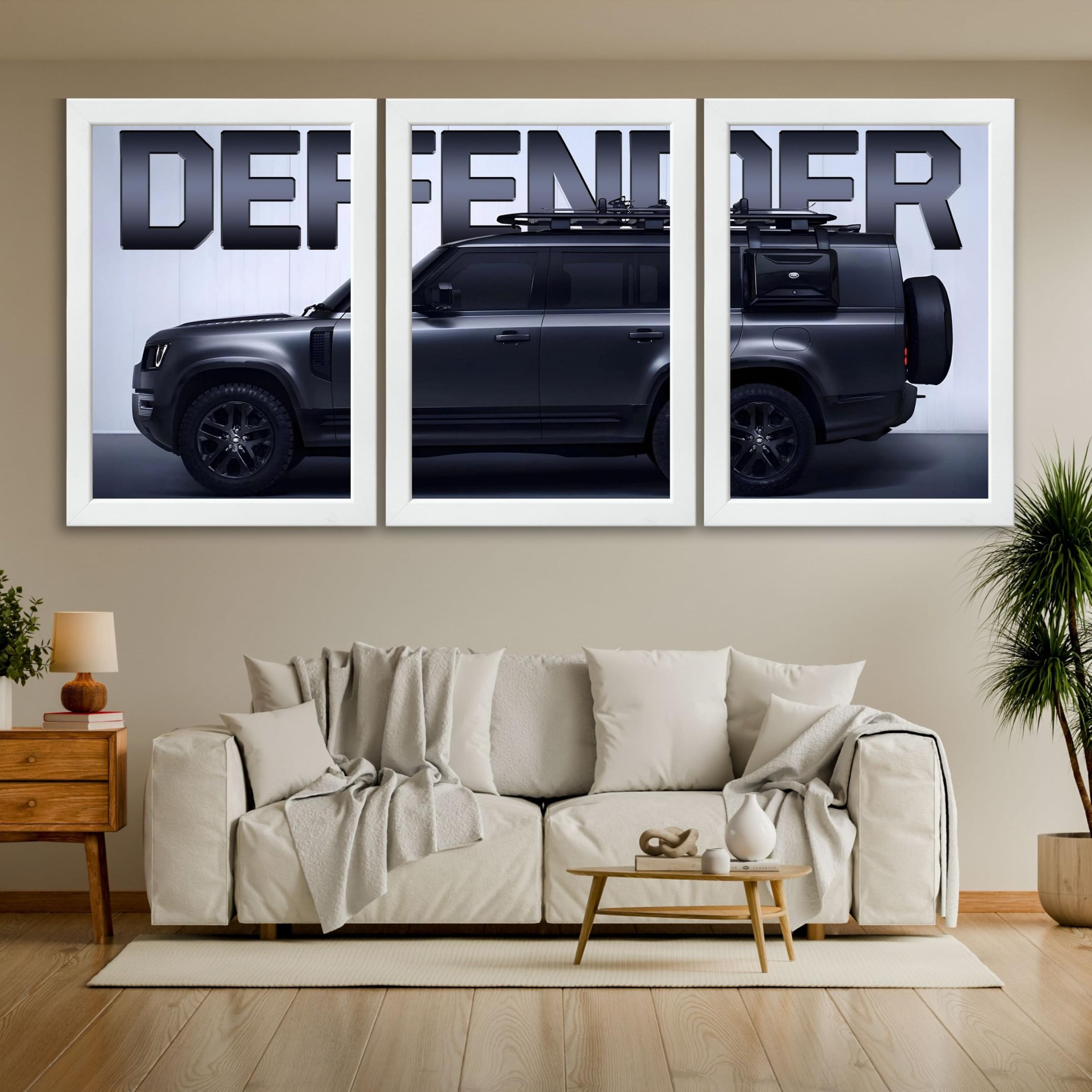 VENUXE ARTS Set Of 3 Big Sports Cars Framed Posters Gift Items for Boys Room Wall Decoration Bedroom Living Room Office Studio Décor | Car Poster Frame for Wall Décor