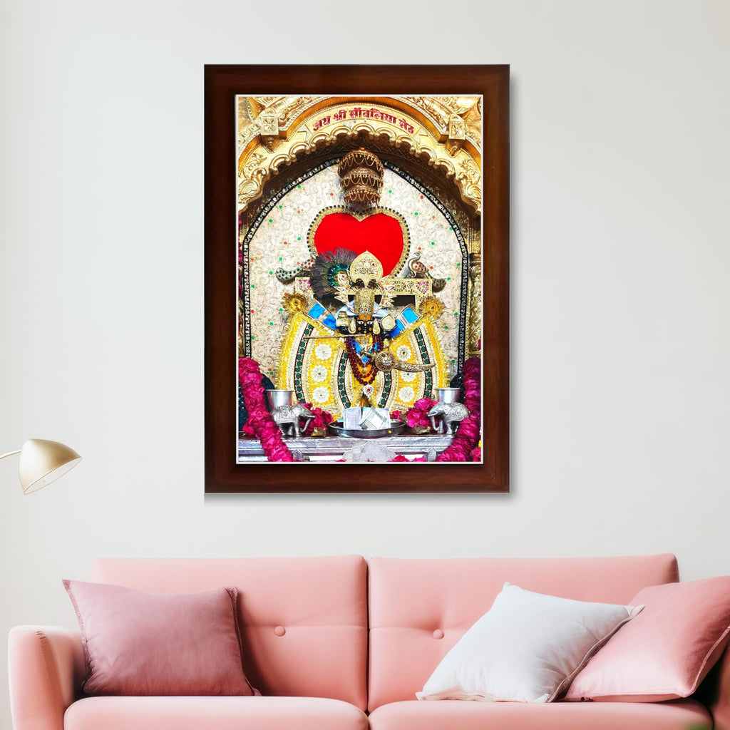 CRAFT QUEST Shree Sanwaliya Seth Shringaar Darshan Religious Photo Frame