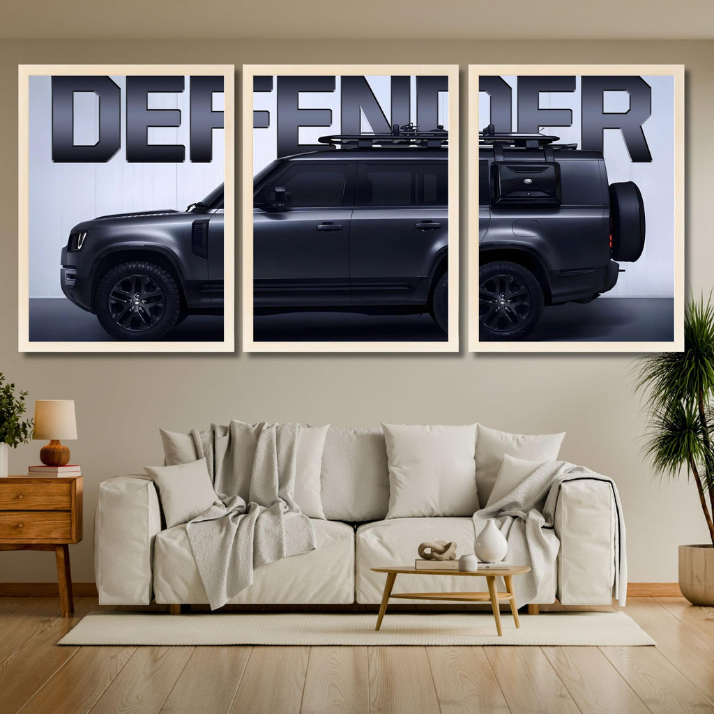 VENUXE ARTS Set Of 3 Big Sports Cars Framed Posters Gift Items for Boys Room Wall Decoration Bedroom Living Room Office Studio Décor | Car Poster Frame for Wall Décor