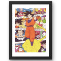 CRAFT QUEST Dragon ball Z Anime Poster Laminated Posters Framed Painting For Anime Naruto Fans Wall Decor, Home Decor with Matte Black Frame (14 Inches x 10 Inches)