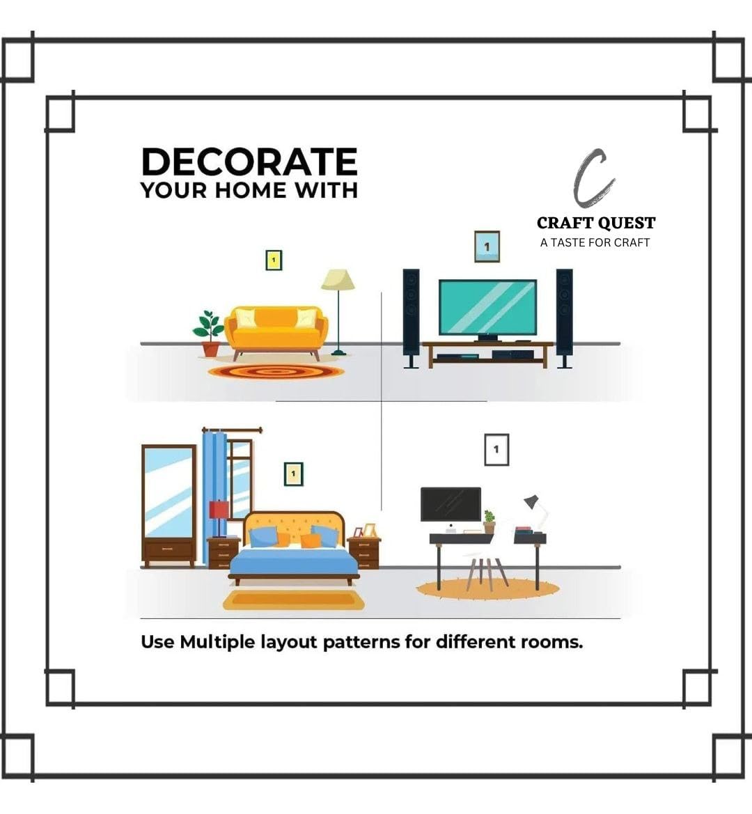CRAFT QUEST Panchmukhi Hanuman Photo Frame Home Decorative Item, Synthetic Wood (10 X 13 Inches)